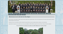 Desktop Screenshot of cordesalpes.ch