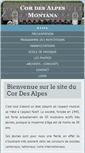 Mobile Screenshot of cordesalpes.ch
